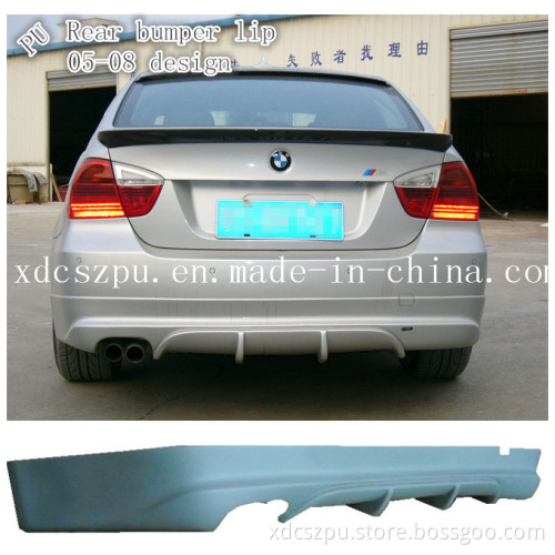 PU Plastic Body Kit for BMW E90 Rear Bumper Lip (2005-2008 Design)